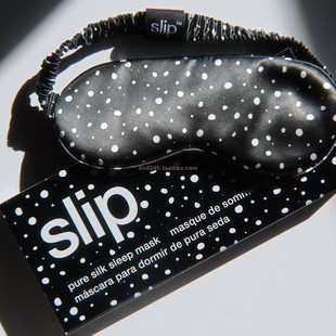 slip新色after dark天黑后真丝眼罩大小圆点雪花遮光舒适美国NEW