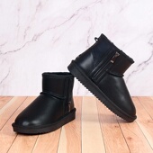 棉鞋 冬季 羊皮毛一体雪地靴男女真皮防水防滑保暖羊毛东北拉链大码