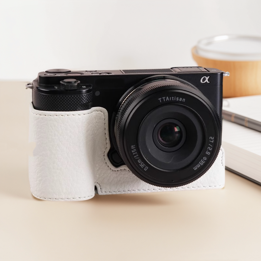 适用索尼ZVE10相机包A6400保护套A7C2底座A7M5/M4皮套A6000壳K/L