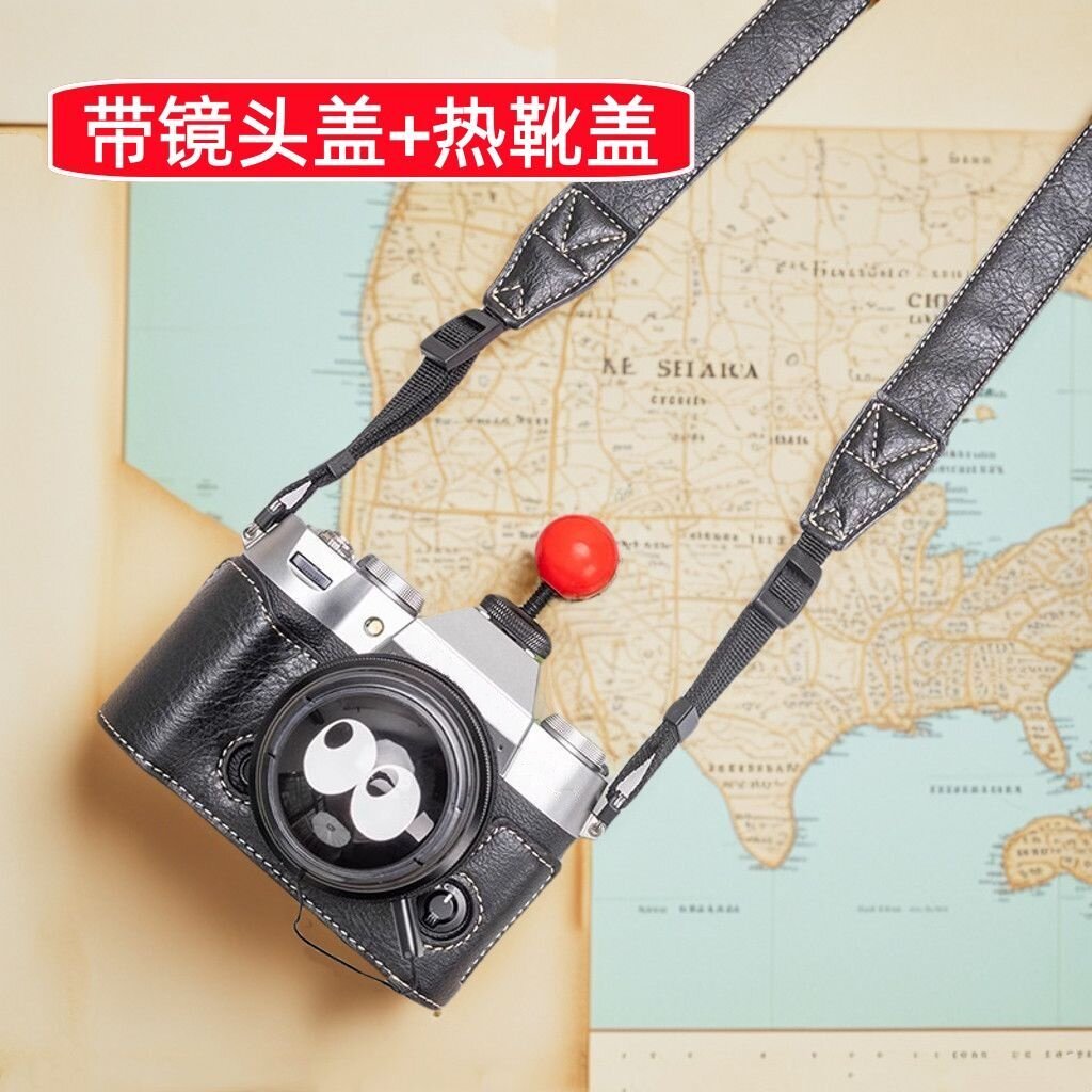 富士XM5保护套XT50相机包XT30底座XS20/XS10皮套XT5壳X100VI卡通