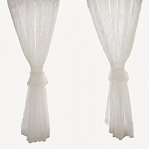 手工花边蕾丝绑带公主田园窗帘