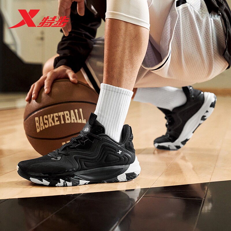 特步轻袭TD | 篮球鞋冬季新款防滑耐磨减震低帮实战专业运动鞋男