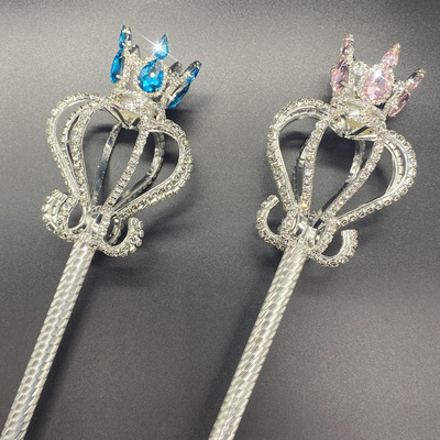 权杖金属镶钻镀银威派道具礼物