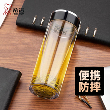 希诺塑料水杯摔不烂泡茶杯2025新款男女士官方正品户外耐摔杯子