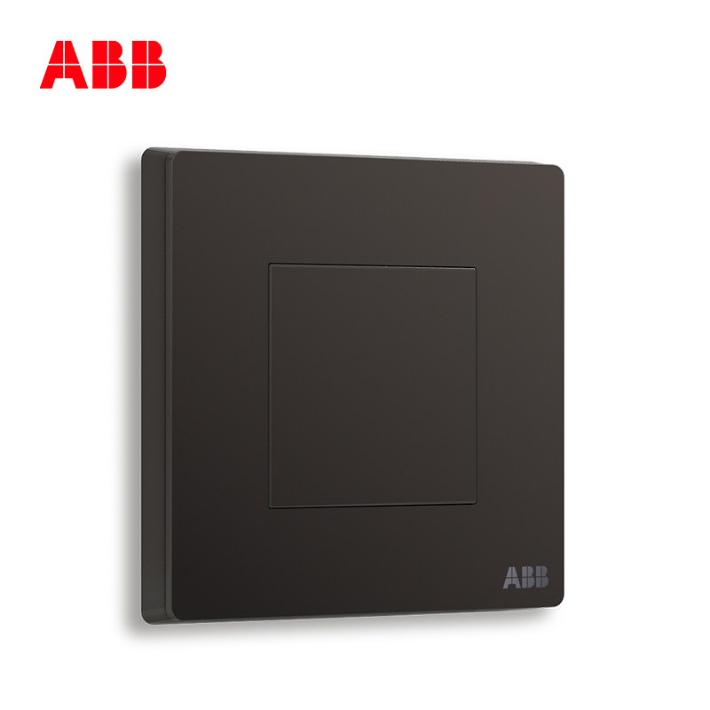 ABB开关插座 轩致无框 星空黑色 空白面板盖板光板AF504-885