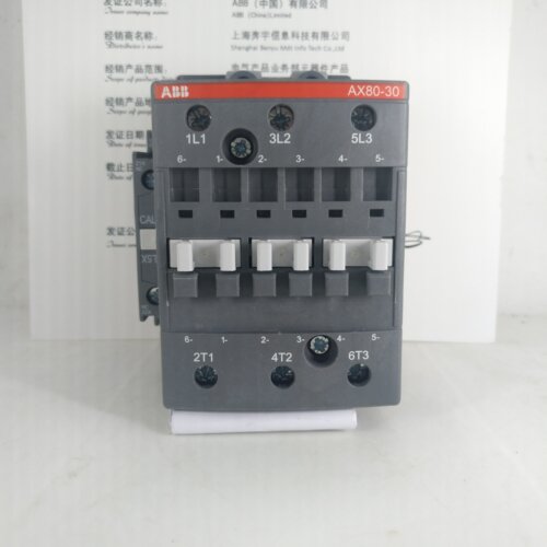 ABB交流接触器AX80-30-11 80A AX系列带阻燃外壳 ABB新款
