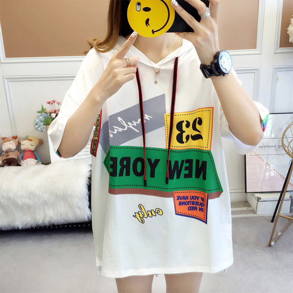 加肥加大码孕妇短袖T恤女夏季韩版宽松胖mm超大号连帽卫衣200斤潮在类目 孕妇装/孕产妇用品/营养, 孕妇装, T恤中 - 来自Buy2taobao.com提供专业的淘宝代购服务