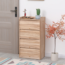 现代简约全实木鞋柜新中式炭烤鞋柜家用门口玄关柜整装大容量鞋柜