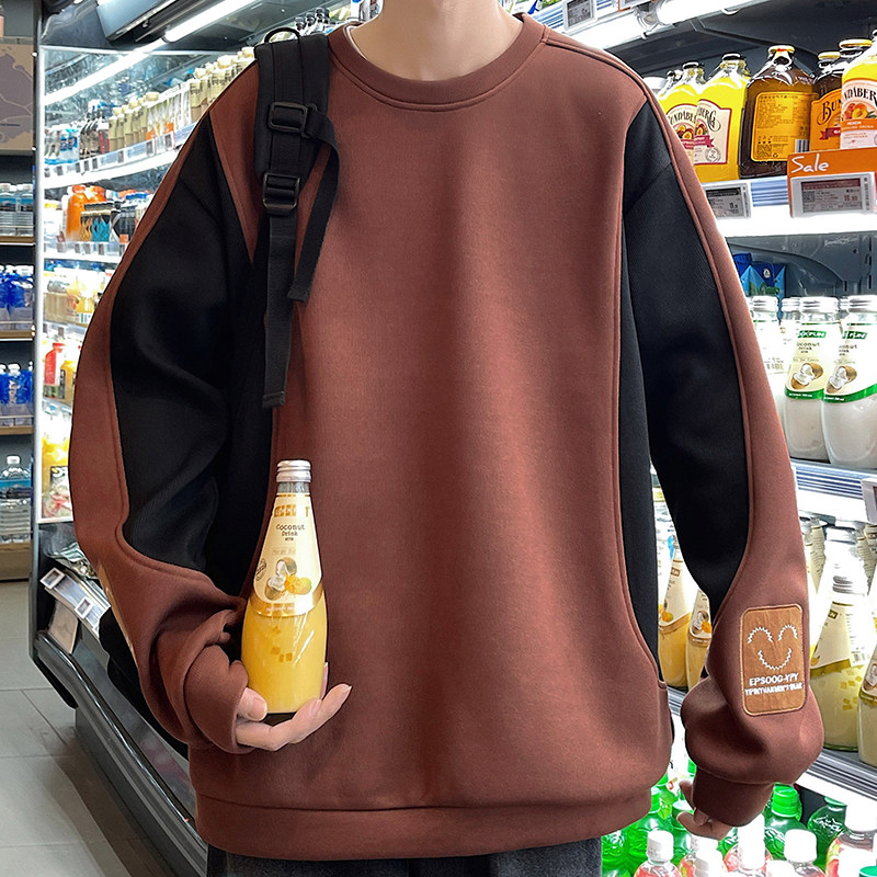 港风大码笑脸卫衣男士舒适百搭打衣服Y6717P35,男装卫衣,星座914