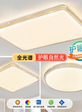 LED吸顶灯超薄新款客厅灯简约现代卧室灯超亮轻奢餐厅灯遥控灯具