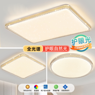 客厅灯简约现代卧室灯超亮轻奢餐厅灯遥控灯具 LED吸顶灯超薄新款