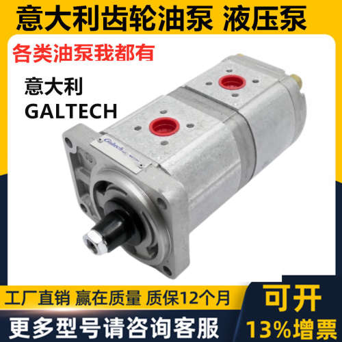 GALTECH液压齿轮油泵双联三联泵串泵马达2SPA8S 2gp 3GM POMPA