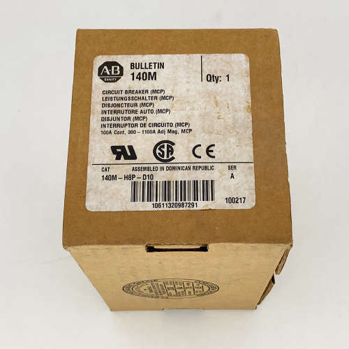 140M-H8P-D10断路器罗克韦尔Allen-Bradley全新140MH8PD10