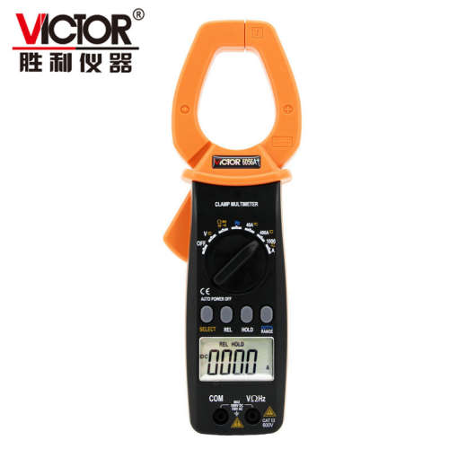 Victor胜利钳形表VC6056A+交直流钳形电流表高精度多用表万能表