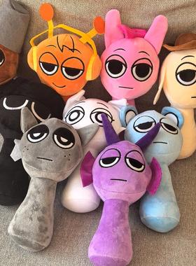 跨境节奏盒子sprunki游戏周边玩偶娃娃维拉娜奥仑儿童玩偶礼品