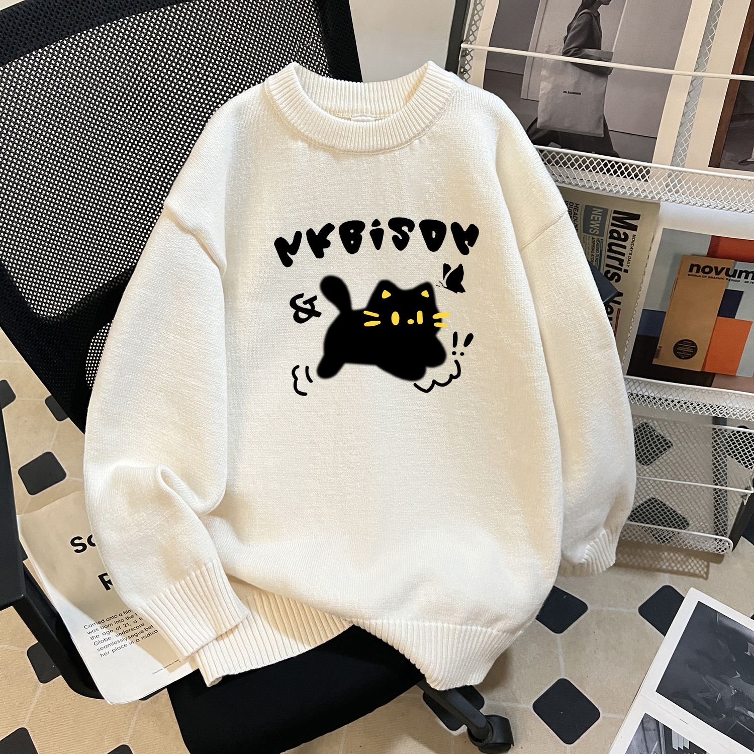 胖mm大码秋冬加厚针织毛衣女