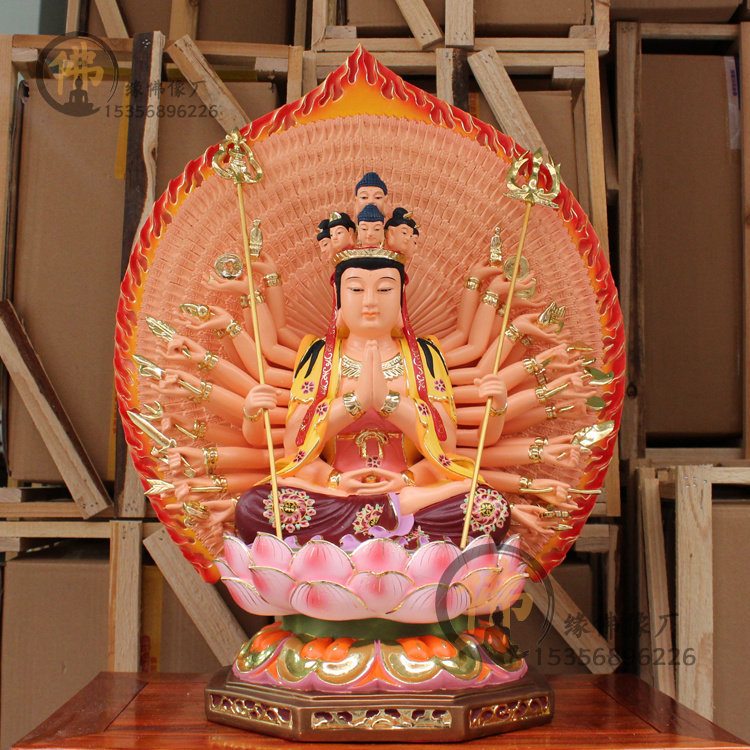 双11特价千手千眼观世音菩萨自在观音净瓶古彩48cm62cm玻璃钢佛像|msdalam kategori Aksesori rumah, hiasan - dari Buy2taobao.com untuk memberikan perkhidmatan ejen Taobao profesional membeli