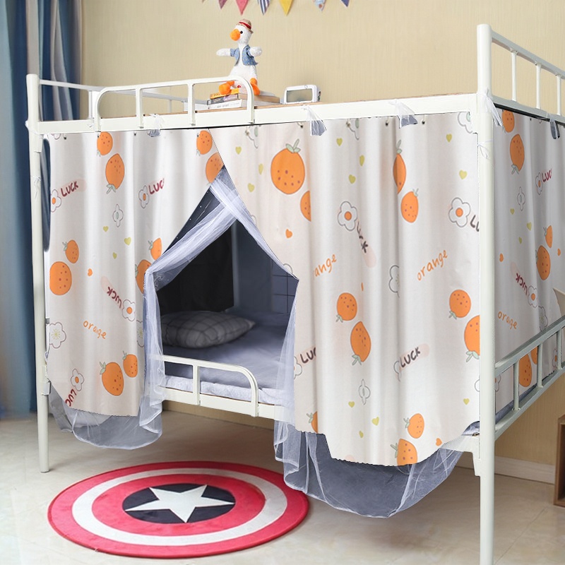 强遮光学生宿舍床帘蚊帐一体式