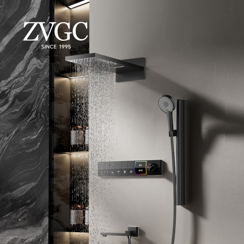 ZVGC暗装花洒淋浴套装瀑布嵌入式