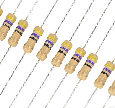 1欧姆 色环电阻0.5w精度5%(10个单价)
