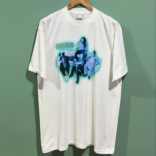 Incubus另类金属乐队短袖T恤vibe人像美式小领口重磅圆领体恤衫男