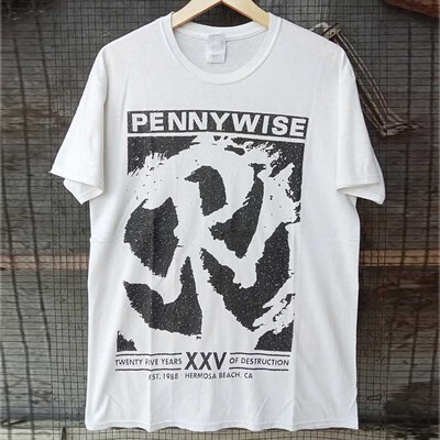 Pennywise硬核摇滚乐队纯棉T恤衫
