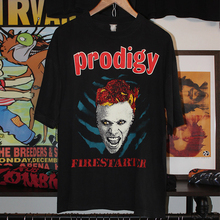 The Prodigy超凡乐团高街摇滚短袖T恤hiphop美式复古小领口半袖男