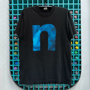 T恤vintage古着半袖 Nails九寸钉工业摇滚乐队短袖 潮tee Inch Nine