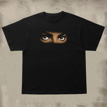 致敬Michael Jackson迈克尔杰克逊人像印花短袖复古男女高街T恤潮