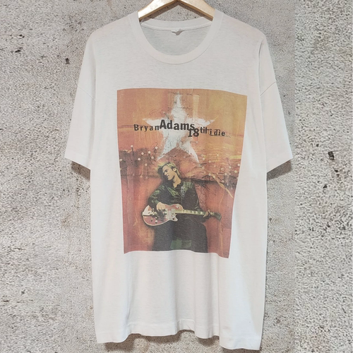 Bryan Adams流行摇滚短袖T恤vintage古着哥特风小众设计感半袖潮