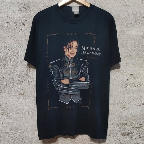 Michael Jackson主题短袖T恤高街vintage古着插画小众设计感半袖