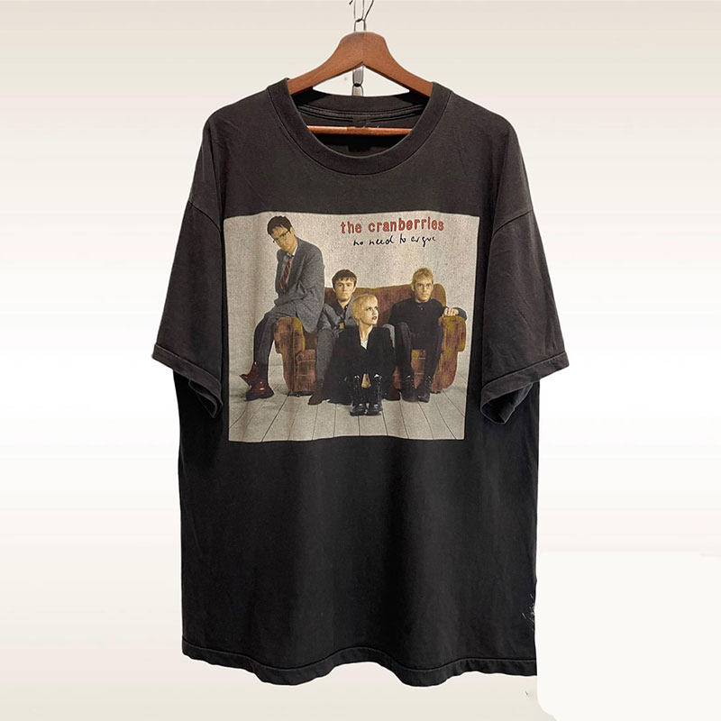百利乐队The Cranberries美式潮牌男女短袖卡欧美街头潮流情侣T恤