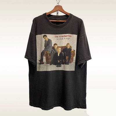 百利乐队The Cranberries美式潮牌男女短袖卡欧美街头潮流情侣T恤