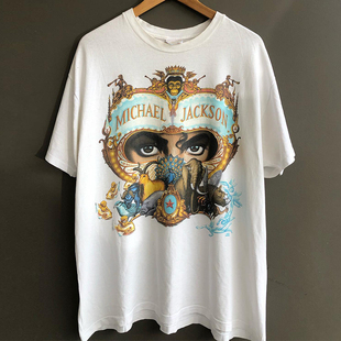 Michael Jackson致敬迈克尔杰克逊ins千禧风男女潮流纯棉短袖T恤