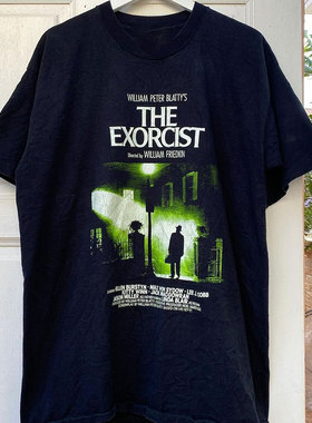 The Exorcist驱魔人70年代经典电影周边vintage古着感潮牌短袖T恤