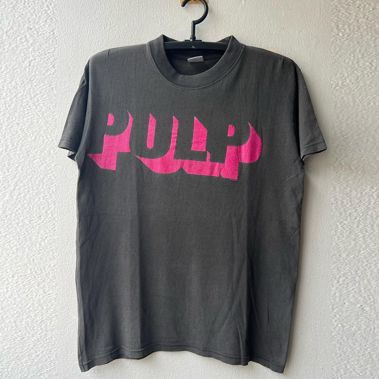 Pulp果浆乐队极简街头美式休闲vintage古着宽松chic嘻哈短袖T恤潮