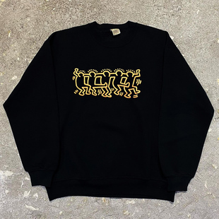 Keith Haring凯斯·哈林小众涂鸦卫衣学院风休闲百搭情侣长袖外套