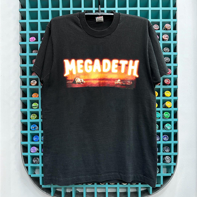 麦格蒂斯摇滚乐队美式重磅棉短袖