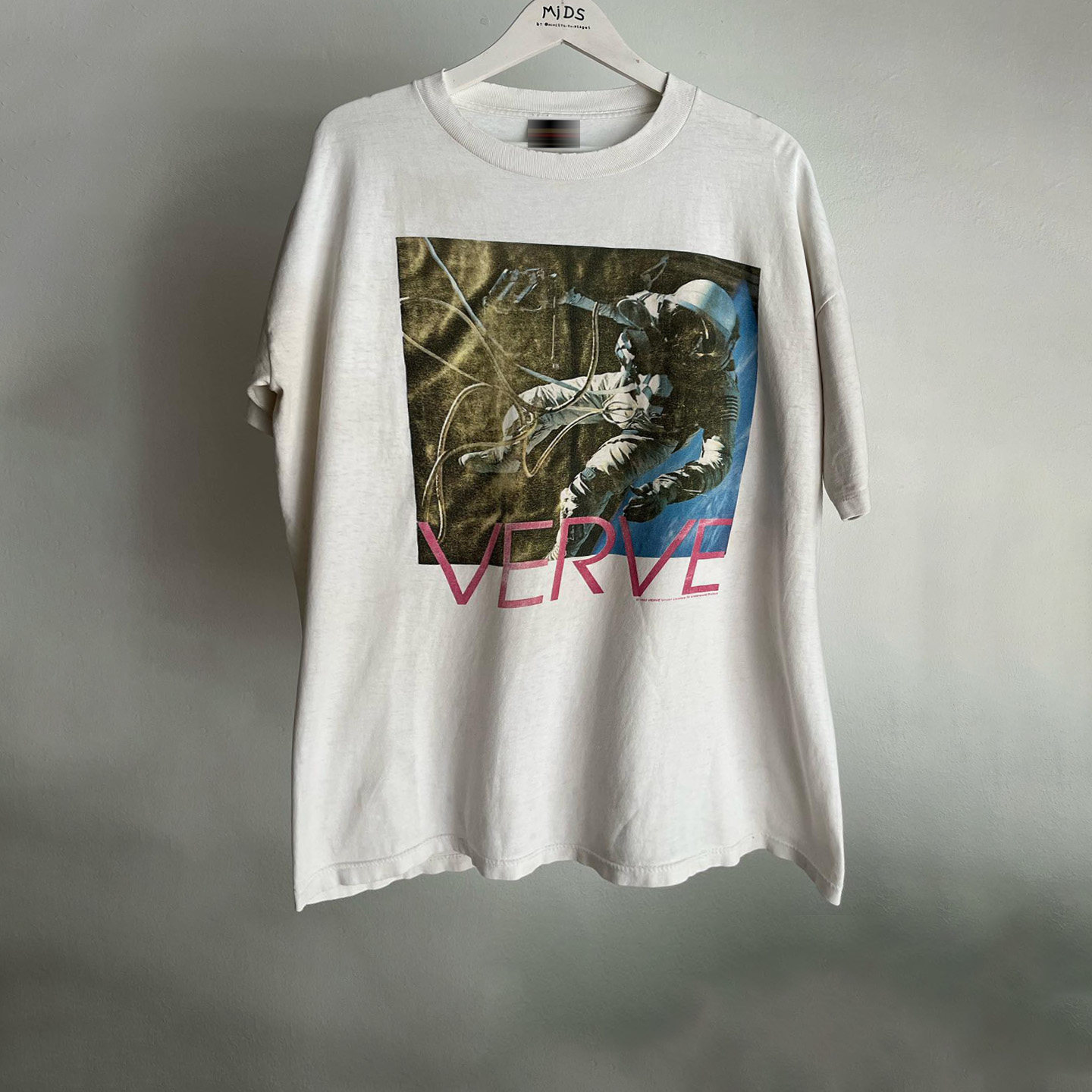 The Verve神韵乐队美式摇滚潮牌短袖T恤vintage阿美咔叽宽松纯棉T