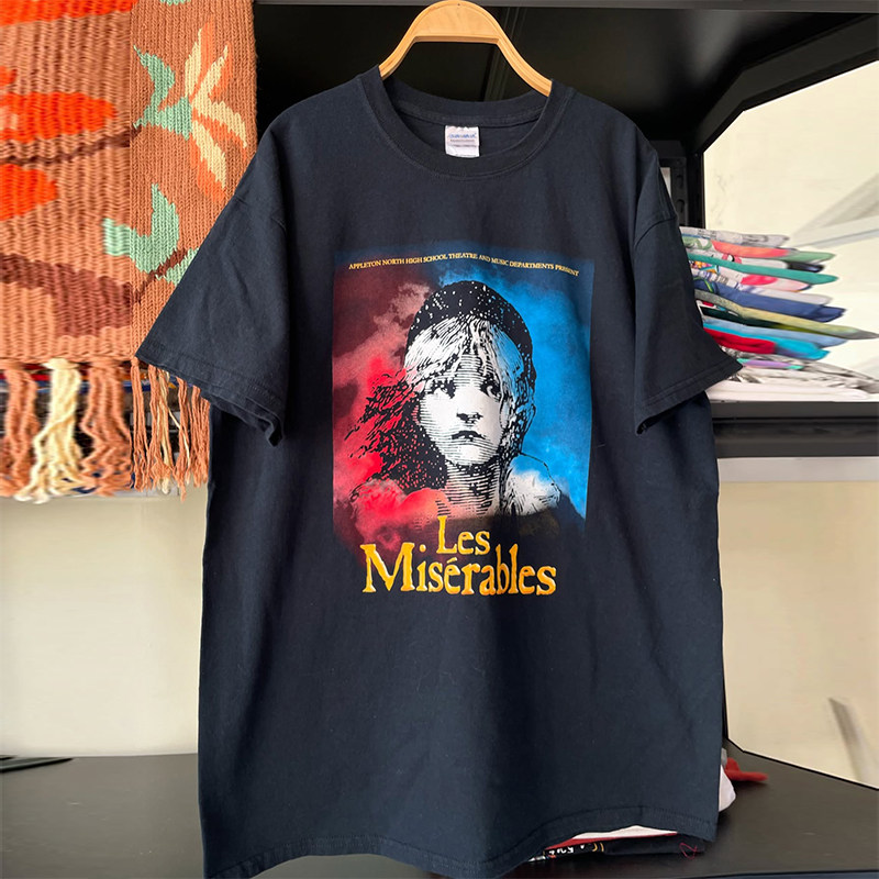 悲惨世界小说周边短袖T恤半袖棉
