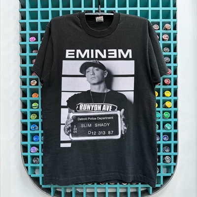 埃米纳姆说唱歌手潮牌短袖T恤衫