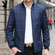 2019 Mùa thu Playboy Jacket Nam trung niên Business Casual Thin Áo khoác nam trung tính - Đồng phục bóng chày