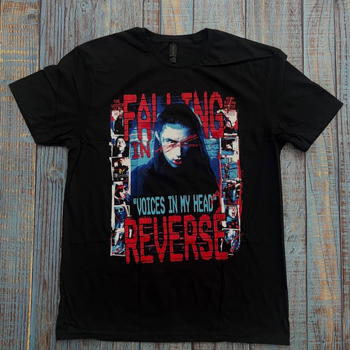 Falling In Reverse暗黑街头风短袖T恤美式复古post-punk情侣装