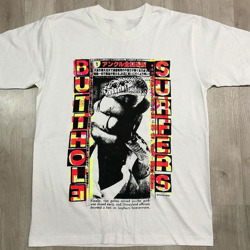 buttholesurfers冲浪手摇滚乐队周边经典潮牌短袖hiphop嘻哈t恤男