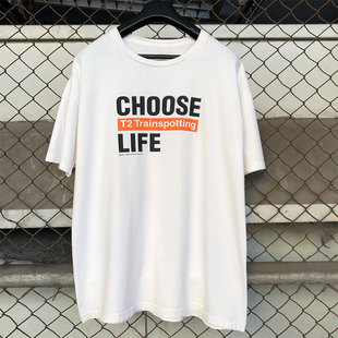 Choose Life猜火车Trainspotting电影质感纯棉男女短袖情侣款T恤