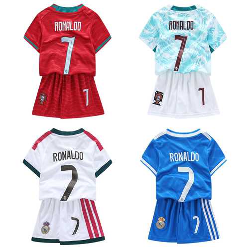 儿童2026葡萄牙国家队C罗7号球衣皇马主客场足球服Ronaldo jersey