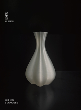 幽谧可闻soundless创意3D打印艺术花瓶ins居家装饰桌面咖啡厅摆件