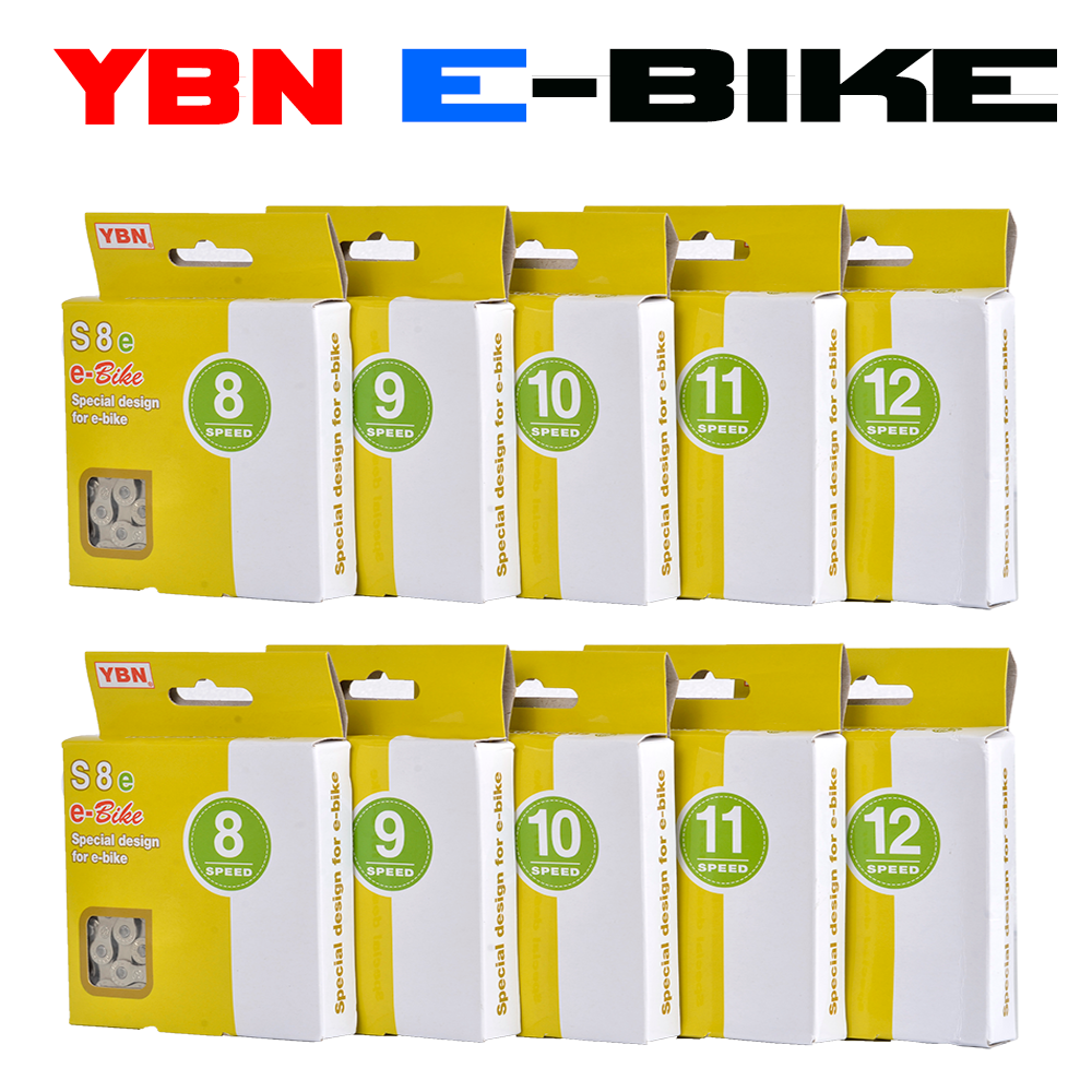 YBN电动助力自行车8-12速高强度抗拉链条用于Shimano SRAM变速