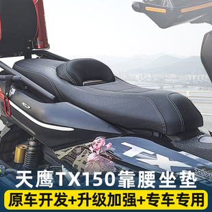 适用钱江QJ迅150天鹰TX250力帆蓝鲟降低坐垫腰靠座垫总成改装配件