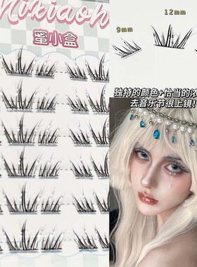 COS二次元 演唱会！蜜小盒玩转妆容缤纷蓝眼泪彩色假睫毛上镜自然